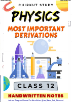 Handwritten Physics All Important Derivations.pdf